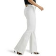 thumbnail image 5 of Lee Women's Legendary Mid Rise Flare Jean Denim Comfort Pants Bright White New, 5 of 5