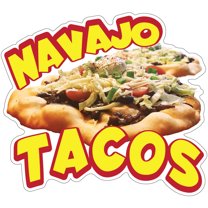 Navajo Tacos 16" Decal Concession Stand Food Truck Sticker