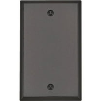 Leviton Brown 1 gang Thermoset Plastic Blank Wall Plate 1 pk