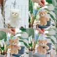 thumbnail image 4 of SIEYIO Mini Cute Plush Bear Charm Keychain Fluffy Stuffed Keyring Lovely Pendants for Purse Bag Backpack Handbag, 4 of 20