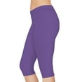 thumbnail image 4 of Blue Color Capri Leggings, Blue Capri Leggings 18, 4 of 7