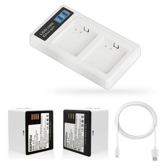 AUSIO 2 pack 2440mAh A-1 A-1B Rechargeable Battery & LCD Charging Station for Arlo Pro Arlo Pro 2