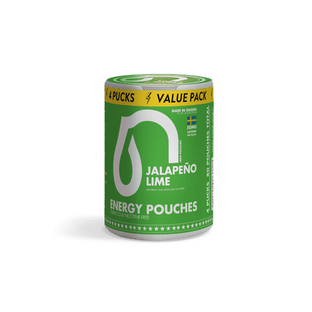 Nectr Energy Pouches 50MG, Jalapeño Lime, 4 Count