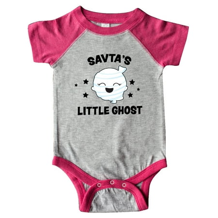

Inktastic Cute Savta s Little Ghost with Stars Gift Baby Girl Bodysuit