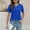 Dark Blue, variant on Women's Solid Color Crew Neck Loose Casual Short Sleeve T Shirt Women Undershirt Womens A Shirts Womens Tee Shirts Short Sleeve Extra Long Sleeve Space Shirt Womens Long Sleeve Tees Work Shirts