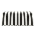 thumbnail image 2 of Awntech 6.38 Ft Savannah Waterfall Closed-Sides Awning Canopy (76.5in x 44in x 36in), Black/White Stripe, 2 of 2