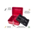thumbnail image 3 of Pequeña Caja De Seguridad Con Cerradura Y Ranuras Alcancía De Monedas Y Otros Objetos De Valor Rojo, 3 of 11