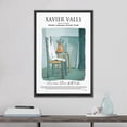 thumbnail image 2 of PixonSign Framed Canvas Print Wall Art Xavier Valls Pastel Still Life Painter Studio Classic Vintage Illustrations Fine Art Decorative Multicolor for Living Room, Bedroom, Office - 16"x24" BLACK, 2 of 5