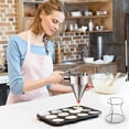 thumbnail image 5 of Stainless Steel Pancake Batter Dispenser, 20 Oz Funnel Cake Dispenser Maker with Stand Squeeze Handle, Multi-Caliber Panckae Pourer for Cupcakes, Donut, Waffle or Baked Goods, 5 of 7