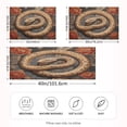 thumbnail image 4 of Dailycode Satin Pillow Case Standard Silk Pillow Cover for Hair and Skin Envelope Closure Golden Snake and Rose 20"x26", 4 of 9