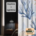 thumbnail image 3 of Coastal Coral Blackout Curtains for Bedroom/Living Room, Pinch Pleated Black Out Curtains, Blue Ocean Starfish Seashell Nature Room Darkening Window Drapes with Hooks 2 Panels, 39"x70", 3 of 8