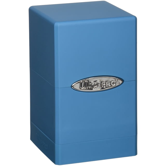 Caja para mazo Ultra Pro Satin Tower azul claro para juego de cartas coleccionables