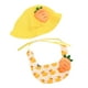 thumbnail image 4 of Lindo babero para muñeca, gorro con babero, accesorios para muñecas, elegante para niños, juguete para muñecas DIY, foto Amarillo, 4 of 9