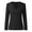 Black, variant on Women Plus Size Lace Blouse V-Neck Long Sleeve Tops Slim Fit Casual Shirt Soft Comfortable Sexy Fashion Spring Summer Work Party