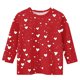 thumbnail image 4 of Blusas y camisas de cuello redondo y manga larga para niños, blusas/camisas de poliéster con estampado de corazones, mangas 3/4 y cuello redondo, elegantes e informales., 4 of 5