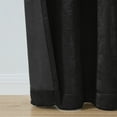 thumbnail image 4 of Mainstays Shimmer Rod Pocket 99% Blackout Curtains, Set of 2, Black, 37" W x 84" L, 4 of 5