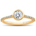 thumbnail image 1 of 3/4 Ct Charlotte Lab Created Diamond Engagement Ring 14k Yellow Gold, 1 of 2
