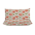 thumbnail image 3 of 3 Pcs Soft Bedding Set, Includes 1 Duvet Cover with Zipper And 2 Pillow Shams,Hand Drawn Peach Pattern Queen(90"×90"), 3 of 8