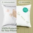 thumbnail image 2 of Protectores de almohada Niagara Cloud Like, tamaño estándar, color verde, paquete de 2, 2 of 7