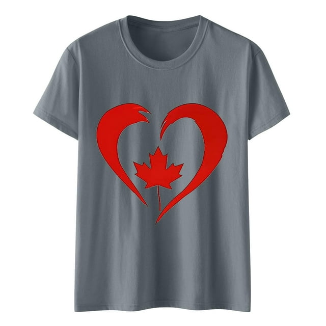 Camisas de Manga Corta para las Mujeres Impresión de Manga Corta Cuello Redondo, Camisa Casual de Poliéster para las Mujeres, Lavado de Manos