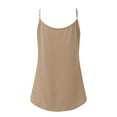 thumbnail image 5 of Yubnlvae Khaki Women Pleated Top Shirt Spaghetti Strap Camisole Fit Casual Sleeveless Summer Tank Tops Fashion Shirt, 4Xl, 5 of 6