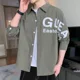 thumbnail image 3 of Camisas de hombre estampadas Camisas de manga larga para hombre blancas con estampado Cosas baratas Cómodas Estilo coreano Moda elegante 2024 Asia, 3 of 5