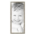 thumbnail image 2 of ArtToFrames 17" x 40" Champagne Pebble Metallic Picture Frame, 17x40 inch Silver Wood Poster Frame (WOM-5258),  Pack, 2 of 7
