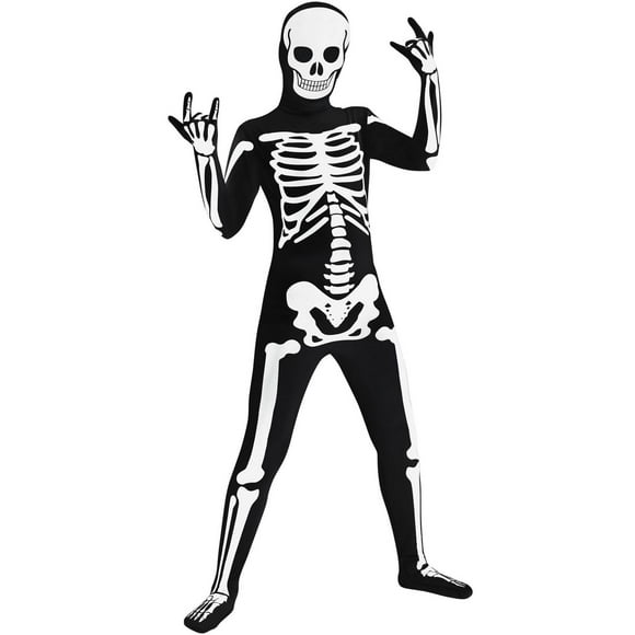 Morphsuits Costume d’Halloween seconde peau Squelette pour enfants
