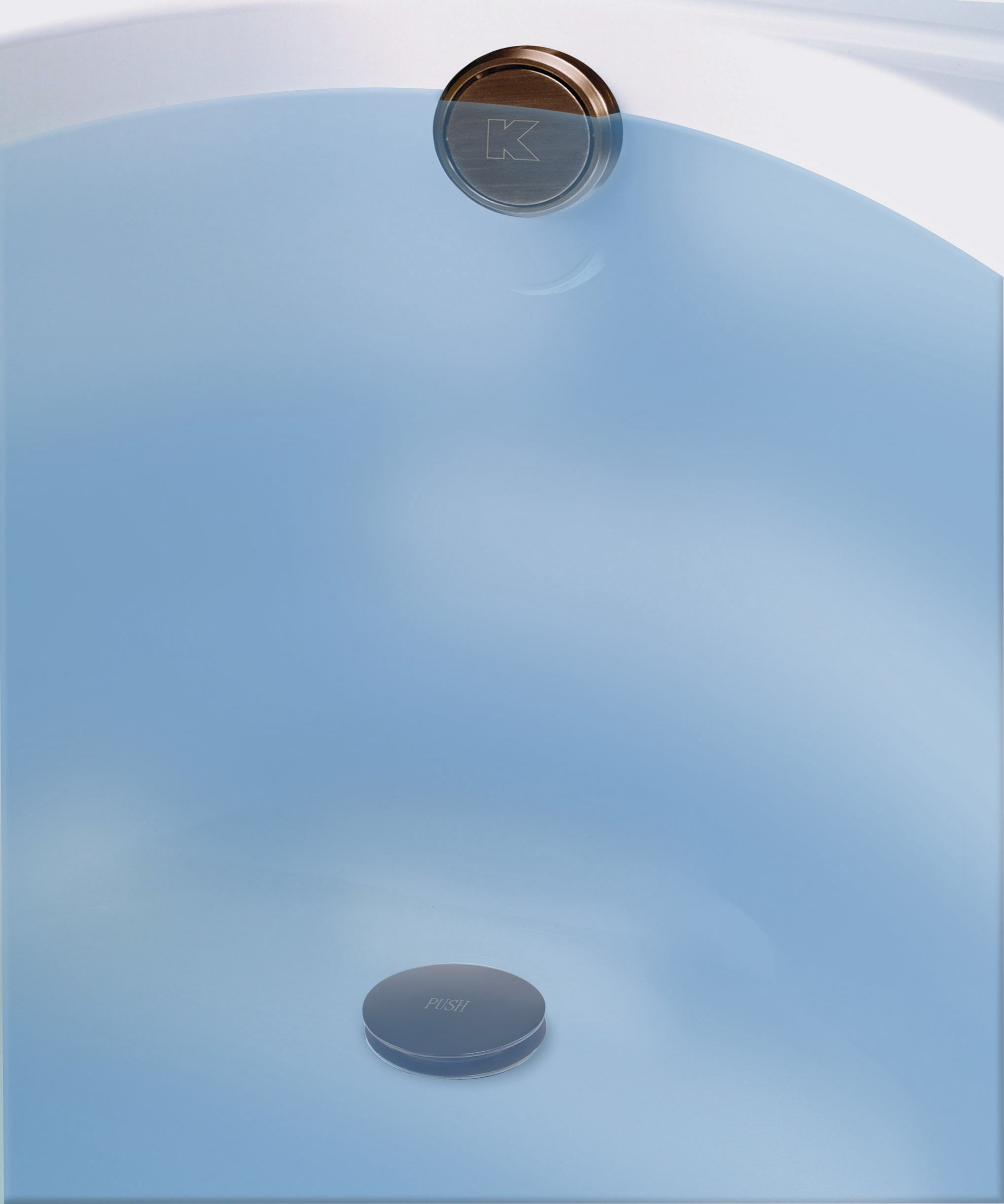 Keeney 630PVCFSBRZ Foot Lok Full Soak Bath Drain, Bronze