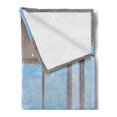 thumbnail image 2 of Bathroom Soft Flannel Fleece Throw Blanket, Minimalist Design Bathtub with Relaxing Scenery of Islands Print, Cozy Plush for Indoor and Outdoor Use, 70" x 90", Pale Brown White, by Ambesonne, 2 of 5