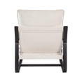 thumbnail image 4 of Comfort Pointe Sling Chair Upholstered in Oatmeal White Fabric with Metal Frame, 4 of 7