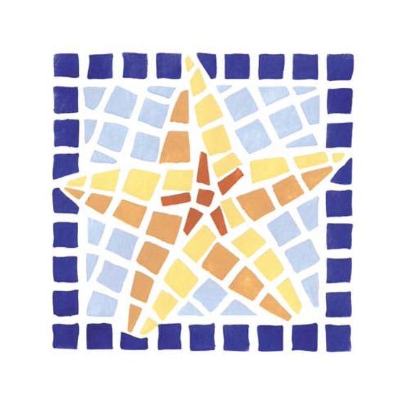 Mosaic Starfish Wall Stencil SKU #2062 by Designer Stencils