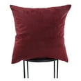 thumbnail image 2 of Renwil Bohemian Chic Scarlet Velvet Throw Pillow in Burgundy Red, 2 of 3