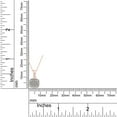 thumbnail image 5 of 1/3 Carat Round Cut Lab Created Moissanite Diamond Cluster Pendant Necklace In 14K Solid Rose Gold Jewelry For Women With 18" Chain (G-H Color, VVS1 Clarity, 0.33 Cttw), 5 of 7