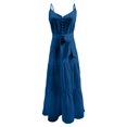 thumbnail image 4 of OSOLU Women Casual V-Neck Dress Flowy Comfortable Everyday Wear Spring Summer Dresses Stylish Solid Color Soft Sundress Vacation 2025 Elegant Classy Dresses, 4 of 5