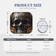 thumbnail image 3 of Fotbe Gold Pattern Black Skull Juego de 2 Piezas de Parasoles para Parabrisas | Bloqueador Solar para Auto | Accesorios Plegables para Protección Solar Interior-Medium, 3 of 6