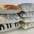 thumbnail image 2 of Mosaic Faux Chinchilla Feel Print Pillow, 2 of 2