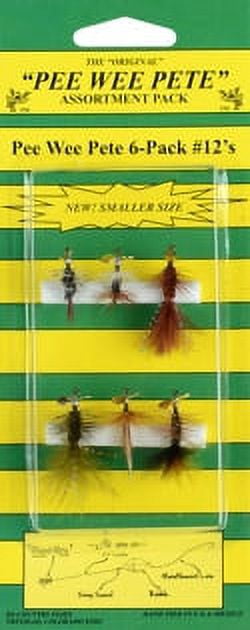 Pistol Pete Hi-Country Pee Wee Spinner Flies Universal Fishing Lure,  Assorted, Size 12 , 6-pack, Flies & Poppers 