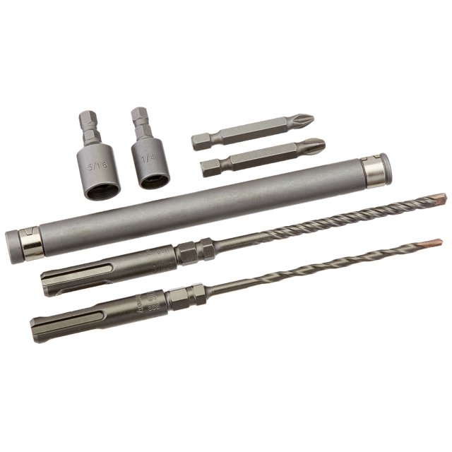 Juego de brocas para martillo rotativo Bulldog SDS-Plus con accionamiento hexagonal