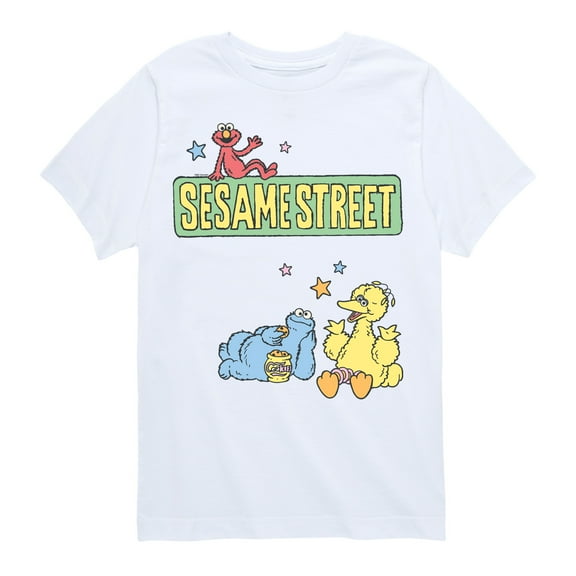 Sesame Street - SS Patch  - Youth Short Sleeve Graphic T-Shirt