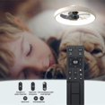 thumbnail image 6 of Ceiling Fan with Lights Dimmable LED Reversible Blades Timing with Remote Control, 5 Invisible Blades Semi Flush Mount Low Profile Fan (21.5in, White), 6 of 6