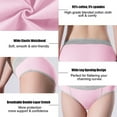 thumbnail image 5 of snilers 3 Pack Plus Size Womens Menstrual Period Panties High Waist Leak Proof Underwear Postpartum Protective Briefs M-5XL, 5 of 5
