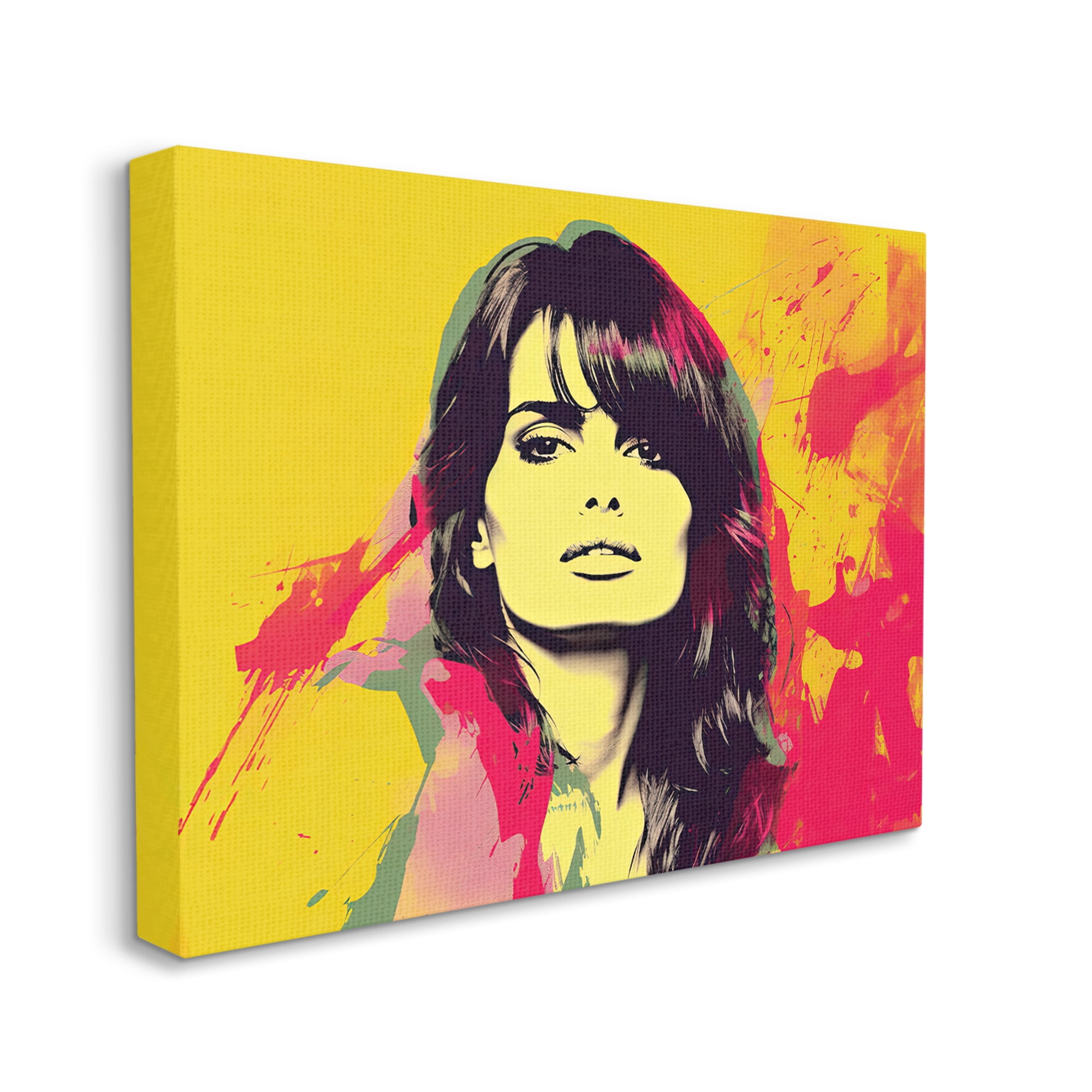 Stupell Industries Modern Penelope Cruz Abstract Painting Gallery Wrapped Canvas Print Wall Art, 20 x 16