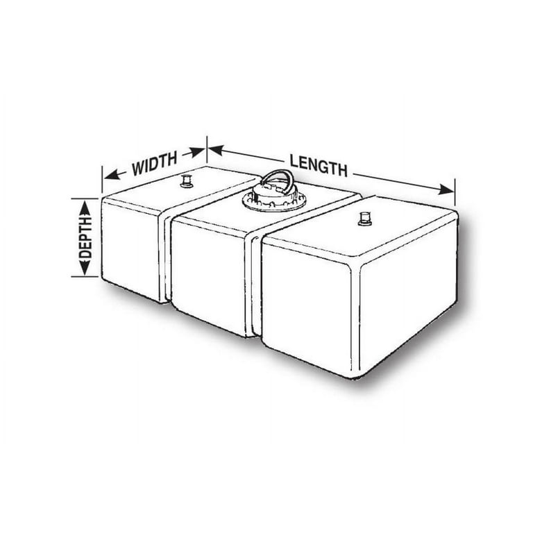 JAZ Aluminum Fuel Cell 15-Gallon 210-515-03 JAZ Aluminum Fuel Cell 15-Gallon 210-515-03