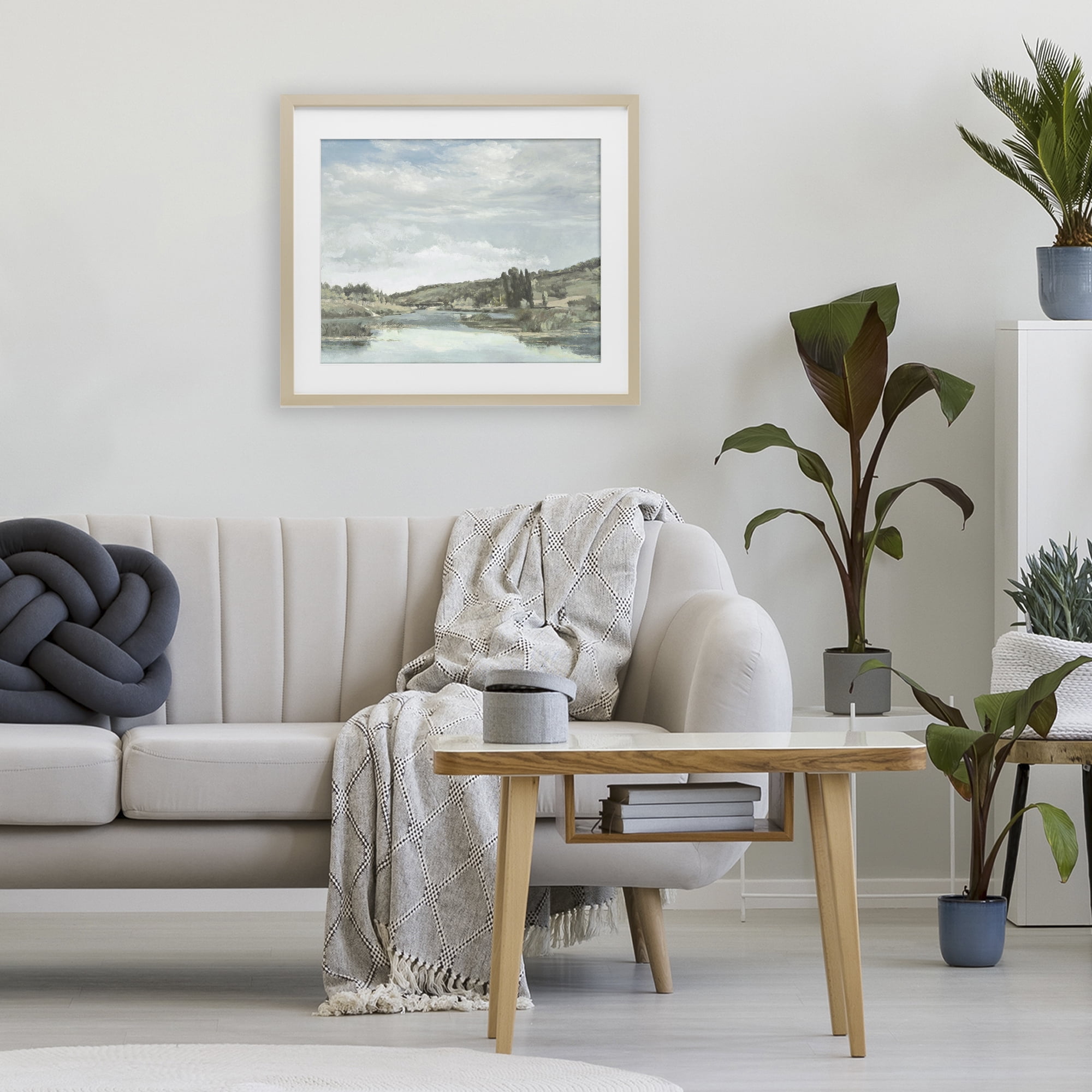 Stupell Industries On The Water Landscape Birch Framed Print Under Glass, design by Christy McKee
