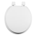 thumbnail image 4 of asiento para baño permajuste y bisagras ajustables alargado blanco madera, 4 of 6