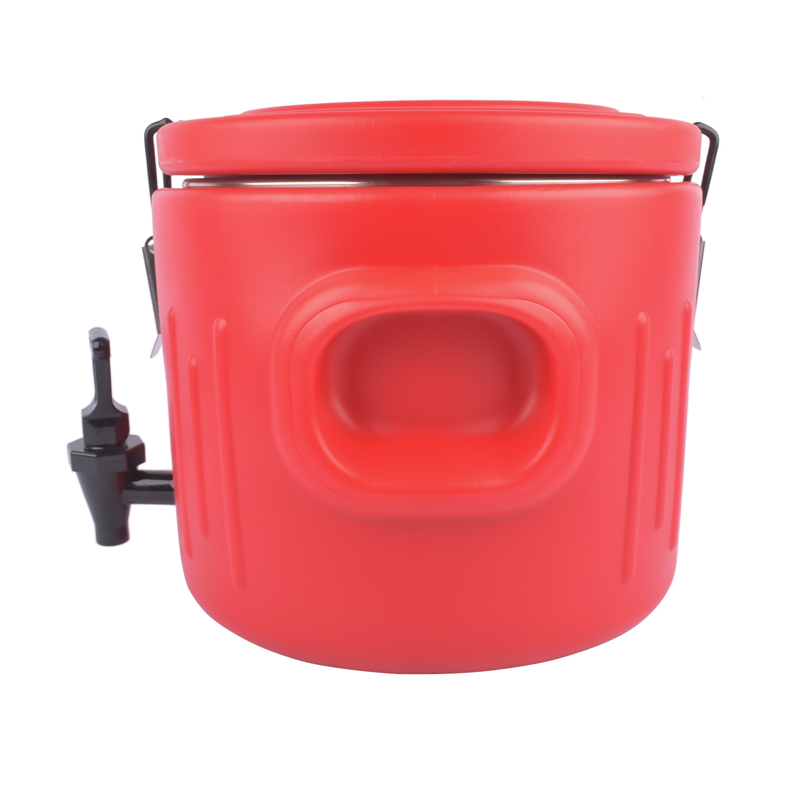 NEWZQ 2.6 Gallon Insulated Beverage Cooler, Portable Water Jug with Dispenser and Spout (Red)