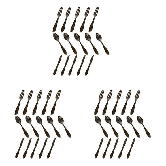 45 Pcs Knife Spoon Fork Kitchen Cabinet Closet Drawer Pull Handles Knobs 3-Inch Center to Center Bronze