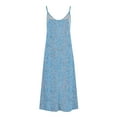 thumbnail image 3 of Vestidos de Verano con Cuello en V para las Mujeres 2025 Imprimir Vestido de Cuello Redondo sin Mangas Vestidos Largos Casuales, Ligeros Y de Moda, 3 of 8