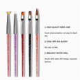 thumbnail image 3 of 8 Piece Fine Nail Brushes for Nail Art Decorating Crystal Brush Manicure Tools Acrylic Handle Drawing Painting Blooming Pen for Women, 3 of 5